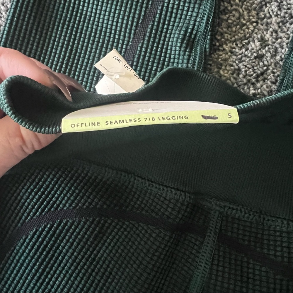 Offline by aerie Textured Leggings - Forest Green - Picture 4 of 7